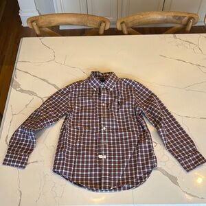 Polo by Ralph Lauren Brown and White Button Down Shirt